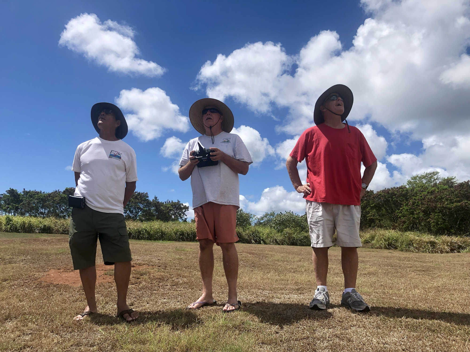 2022 June - Mark Chung, Dave Hill and P.J. O'Reilley looking for lift