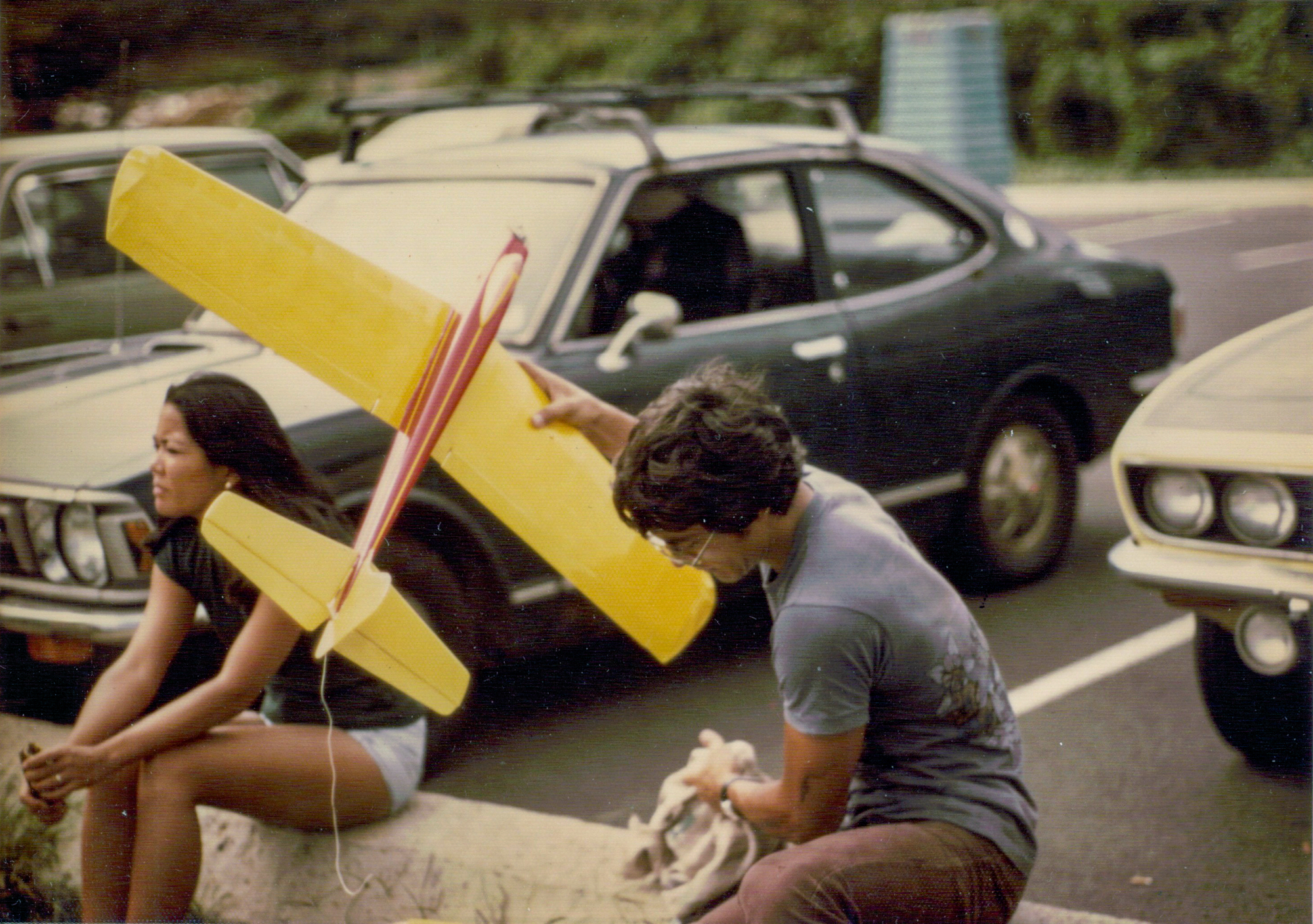 1977 December - Mark Chung with own design 1/2A pattern plane