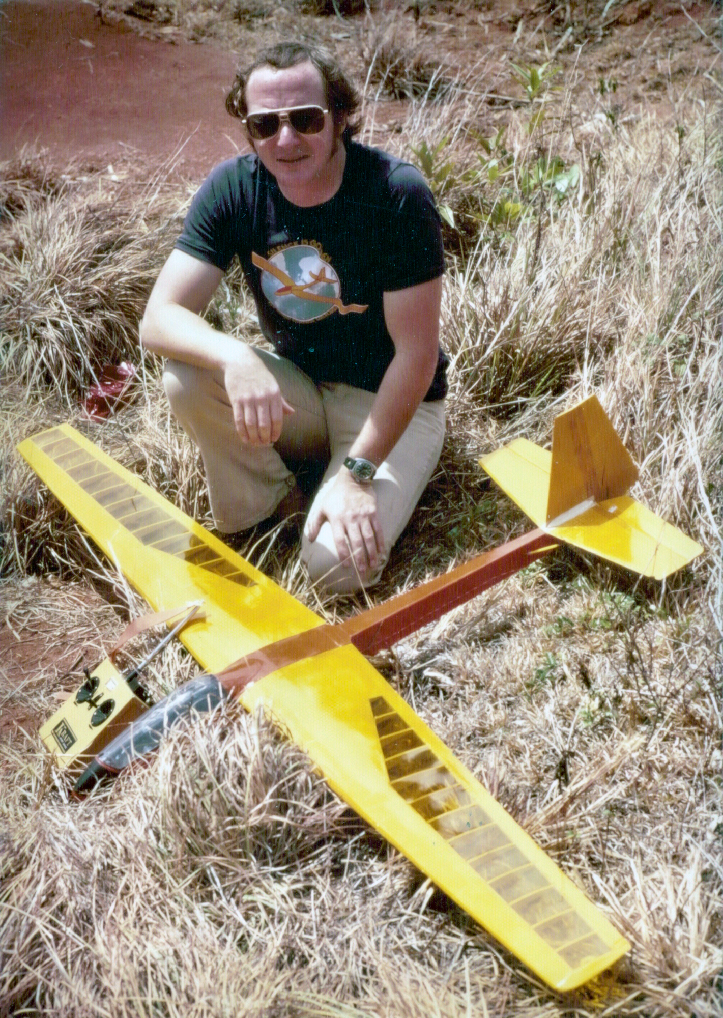 1974 - Dave Wartel sloping with his Monterey - his first sailplane